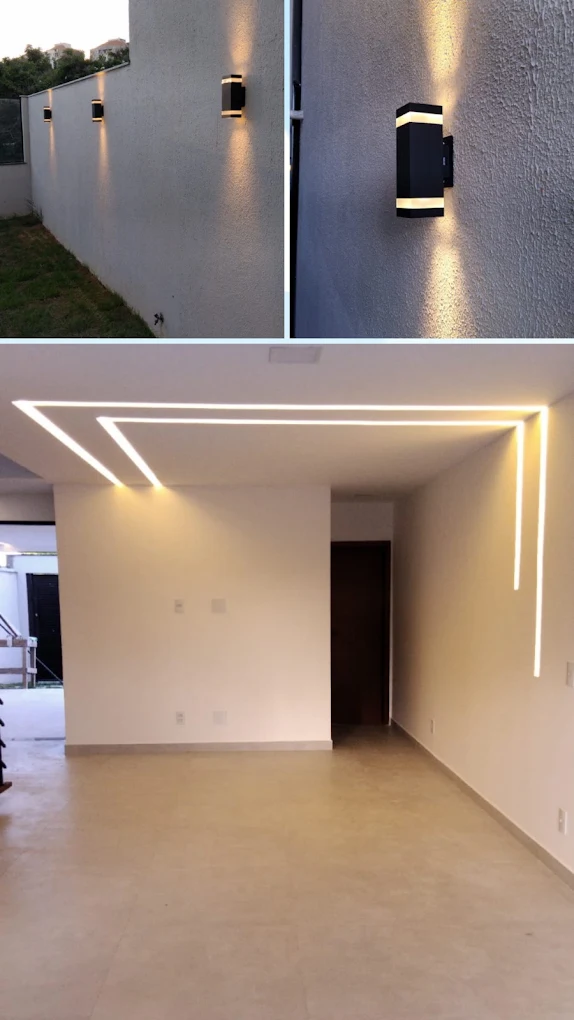 Projeto de iluminação linear em LED